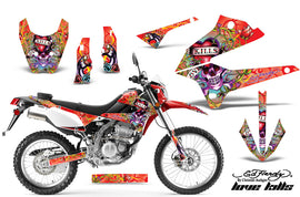 Dirt Bike Decals Graphics Kit Sticker Wrap For Kawasaki KLX250 2008-2018 EDHLK RED-atv motorcycle utv parts accessories gear helmets jackets gloves pantsAll Terrain Depot