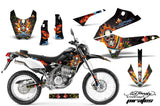 Dirt Bike Decals Graphics Kit Sticker Wrap For Kawasaki KLX250 2008-2018 EDHP BLACK