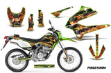 Dirt Bike Decals Graphics Kit Sticker Wrap For Kawasaki KLX250 2008-2018 FIRESTORM GREEN