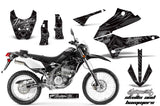 Dirt Bike Decals Graphics Kit Sticker Wrap For Kawasaki KLX250 2008-2018 HISH SILVER