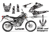 Dirt Bike Decals Graphics Kit Sticker Wrap For Kawasaki KLX250 2008-2018 HISH WHITE