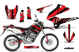 Dirt Bike Decals Graphics Kit Sticker Wrap For Kawasaki KLX250 2008-2018 INLINE RED BLACK-atv motorcycle utv parts accessories gear helmets jackets gloves pantsAll Terrain Depot