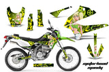 Dirt Bike Decals Graphics Kit Sticker Wrap For Kawasaki KLX250 2008-2018 MOTO MANDY GREEN