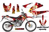 Dirt Bike Decals Graphics Kit Sticker Wrap For Kawasaki KLX250 2008-2018 MOTO MANDY RED