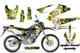 Dirt Bike Decals Graphics Kit Sticker Wrap For Kawasaki KLX250 2008-2018 MOTO MANDY WHITE GREEN