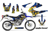 Dirt Bike Decals Graphics Kit Sticker Wrap For Kawasaki KLX250 2008-2018 MOTORHEAD BLUE