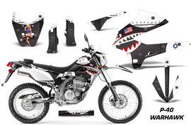 Dirt Bike Decals Graphics Kit Sticker Wrap For Kawasaki KLX250 2008-2018 WARHAWK WHITE-atv motorcycle utv parts accessories gear helmets jackets gloves pantsAll Terrain Depot