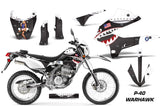 Dirt Bike Decals Graphics Kit Sticker Wrap For Kawasaki KLX250 2008-2018 WARHAWK WHITE