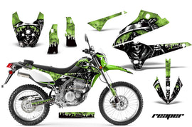 Dirt Bike Decals Graphics Kit Sticker Wrap For Kawasaki KLX250 2008-2018 REAPER GREEN-atv motorcycle utv parts accessories gear helmets jackets gloves pantsAll Terrain Depot