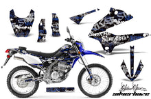 Load image into Gallery viewer, Dirt Bike Decals Graphics Kit Sticker Wrap For Kawasaki KLX250 2008-2018 SSSH BLUE BLACK-atv motorcycle utv parts accessories gear helmets jackets gloves pantsAll Terrain Depot
