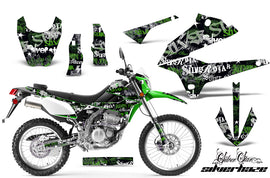 Dirt Bike Decals Graphics Kit Sticker Wrap For Kawasaki KLX250 2008-2018 SSSH GREEN BLACK-atv motorcycle utv parts accessories gear helmets jackets gloves pantsAll Terrain Depot