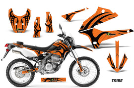 Dirt Bike Decals Graphics Kit Sticker Wrap For Kawasaki KLX250 2008-2018 TRIBE BLACK ORANGE-atv motorcycle utv parts accessories gear helmets jackets gloves pantsAll Terrain Depot