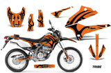 Dirt Bike Decals Graphics Kit Sticker Wrap For Kawasaki KLX250 2008-2018 TRIBE BLACK ORANGE