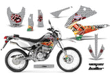 Dirt Bike Decals Graphics Kit Sticker Wrap For Kawasaki KLX250 2008-2018 VEGAS SILVER