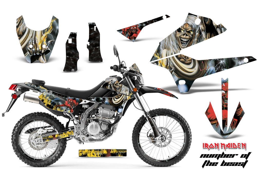 Graphics Kit Decal Sticker Wrap + # Plates For Kawasaki KLX250 2008-2018 IM NOTB-atv motorcycle utv parts accessories gear helmets jackets gloves pantsAll Terrain Depot