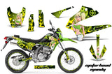 Graphics Kit Decal Sticker Wrap + # Plates For Kawasaki KLX250 2008-2018 MOTO MANDY GREEN