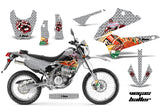 Graphics Kit Decal Sticker Wrap + # Plates For Kawasaki KLX250 2008-2018 VEGAS SILVER