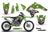 Dirt Bike Graphics Kit Decal Sticker Wrap For Kawasaki KLX450 2008-2012 BONES GREEN