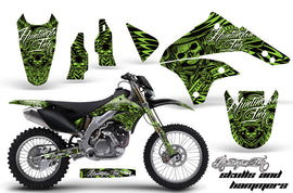 Dirt Bike Graphics Kit Decal Sticker Wrap For Kawasaki KLX450 2008-2012 HISH GREEN-atv motorcycle utv parts accessories gear helmets jackets gloves pantsAll Terrain Depot