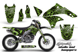 Graphics Kit Decal Sticker Wrap + # Plates For Kawasaki KLX450 2008-2012 HISH GREEN