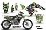 Graphics Kit Decal Sticker Wrap + # Plates For Kawasaki KLX450 2008-2012 HATTER SILVER GREEN