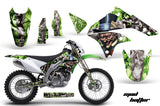 Dirt Bike Graphics Kit Decal Sticker Wrap For Kawasaki KLX450 2008-2012 HATTER SILVER GREEN