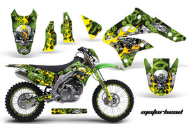 Graphics Kit Decal Sticker Wrap + # Plates For Kawasaki KLX450 2008-2012 MOTORHEAD GREEN-atv motorcycle utv parts accessories gear helmets jackets gloves pantsAll Terrain Depot