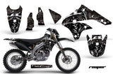 Dirt Bike Graphics Kit Decal Sticker Wrap For Kawasaki KLX450 2008-2012 REAPER BLACK