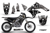 Dirt Bike Graphics Kit Decal Sticker Wrap For Kawasaki KLX450 2008-2012 REAPER SILVER