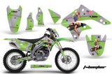 Graphics Kit Decal Sticker Wrap + # Plates For Kawasaki KLX450 2008-2012 TBOMBER GREEN