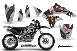 Dirt Bike Graphics Kit Decal Sticker Wrap For Kawasaki KLX450 2008-2012 TBOMBER BLACK-atv motorcycle utv parts accessories gear helmets jackets gloves pantsAll Terrain Depot