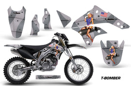 Dirt Bike Graphics Kit Decal Sticker Wrap For Kawasaki KLX450 2008-2012 TBOMBER SILVER-atv motorcycle utv parts accessories gear helmets jackets gloves pantsAll Terrain Depot