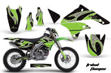 Graphics Kit Decal Sticker Wrap + # Plates For Kawasaki KLX450 2008-2012 TRIBAL GREEN BLACK