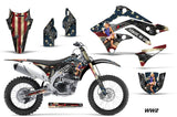 Dirt Bike Decal Graphic Kit Sticker Wrap For Kawasaki KXF450 2012-2015 WW2 BOMBER