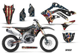 Dirt Bike Decal Graphic Kit Sticker Wrap For Kawasaki KXF450 2012-2015 WW2 BOMBER