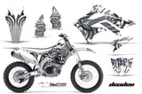 Dirt Bike Decal Graphic Kit Sticker Wrap For Kawasaki KXF450 2012-2015 DEADEN WHITE