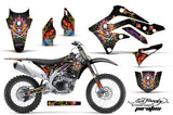 Dirt Bike Decal Graphic Kit Sticker Wrap For Kawasaki KXF450 2012-2015 EDHP BLACK