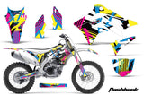 Dirt Bike Decal Graphic Kit Sticker Wrap For Kawasaki KXF450 2012-2015 FLASHBACK