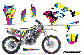 Graphics Kit Dedcal Sticker Wrap + # Plates For Kawasaki KXF450 2012-2015 FLASHBACK-atv motorcycle utv parts accessories gear helmets jackets gloves pantsAll Terrain Depot
