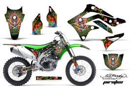 Dirt Bike Decal Graphic Kit Sticker Wrap For Kawasaki KXF450 2012-2015 EDHP GREEN-atv motorcycle utv parts accessories gear helmets jackets gloves pantsAll Terrain Depot