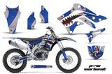 Dirt Bike Decal Graphic Kit Sticker Wrap For Kawasaki KXF450 2012-2015 TBOMBER BLUE