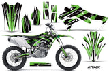 Dirt Bike Decal Graphic Kit Sticker Wrap For Kawasaki KXF450 2016-2018 ATTACK GREEN