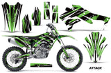 Graphics Kit Decal Sticker Wrap + # Plates For Kawasaki KXF450 2016-2018 ATTACK GREEN