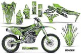 Graphics Kit Decal Sticker Wrap + # Plates For Kawasaki KXF450 2016-2018 DEADEN GREEN
