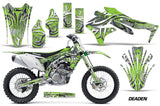 Dirt Bike Decal Graphic Kit Sticker Wrap For Kawasaki KXF450 2016-2018 DEADEN GREEN