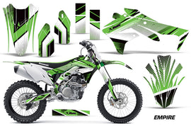 Dirt Bike Decal Graphic Kit Sticker Wrap For Kawasaki KXF450 2016-2018 EMPIRE GREEN-atv motorcycle utv parts accessories gear helmets jackets gloves pantsAll Terrain Depot
