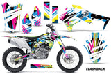Dirt Bike Decal Graphic Kit Sticker Wrap For Kawasaki KXF450 2016-2018 FLASHBACK