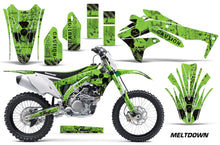 Load image into Gallery viewer, Dirt Bike Decal Graphic Kit Sticker Wrap For Kawasaki KXF450 2016-2018 MELTDOWN BLACK GREEN-atv motorcycle utv parts accessories gear helmets jackets gloves pantsAll Terrain Depot