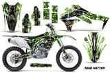 Dirt Bike Decal Graphic Kit Sticker Wrap For Kawasaki KXF450 2016-2018 HATTER GREEN BLACK