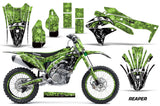 Graphics Kit Decal Sticker Wrap + # Plates For Kawasaki KXF450 2016-2018 REAPER GREEN